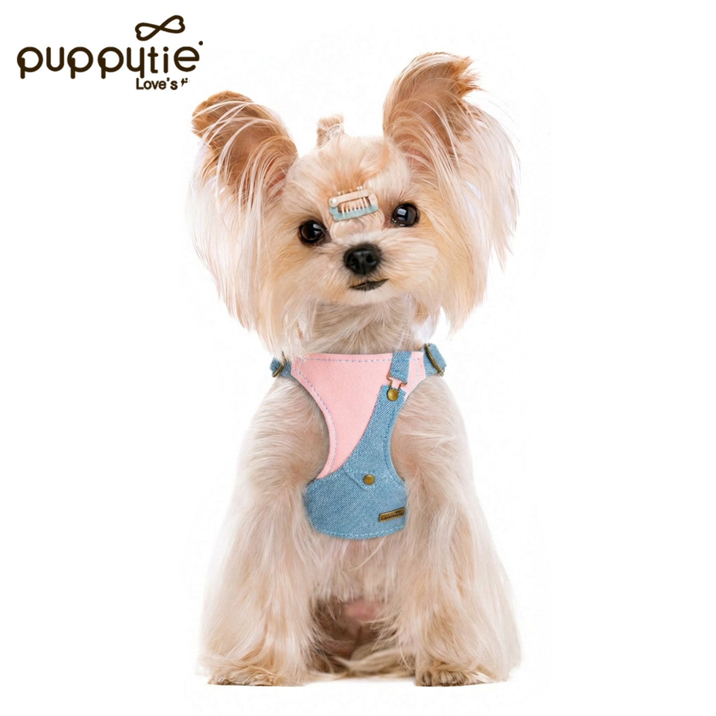 puppytie狗狗胸背带背心式遛狗牵引绳比熊外出宠物背带狗狗牵引绳