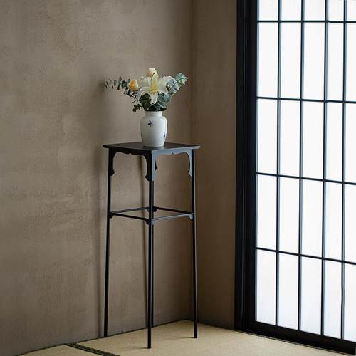 手工铁艺花架新中式茶空间置物架摆件盆景展示架阳台落地式花台