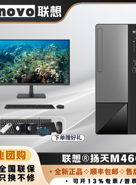 Lenovo联想扬天M460台式电脑整机酷睿14代商务办公家用高配主机箱