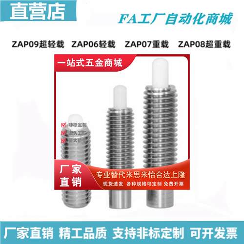 ZAP09/0678弹簧柱塞不锈