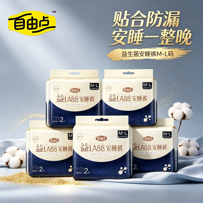 自由点益生菌LA88安睡裤M-L码