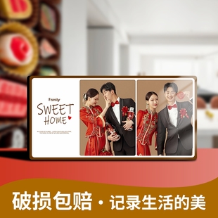 【温馨之家二宫格】亲子家庭合照婚纱照制作洗照片高级感摆台相框