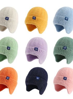 日本Souffle yarn舒适的帽子男女秋冬护耳保暖毛线帽高弹御寒棉帽