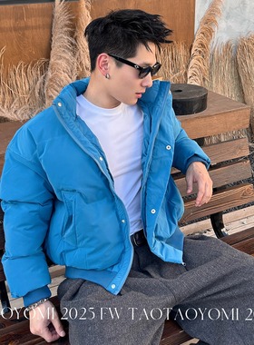 TTYM*美式休闲立领棉服男女冬季新款棉衣外套上衣