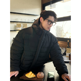 TTYM冬季男女新款高级感加厚立体黑色白鸭绒羽绒服保暖短款羽绒服