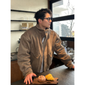 TTYM复古毛领麂皮棉衣男女冬季 潮牌宽松保暖棉服百搭痞帅工装 夹克