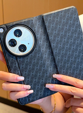 适用OppOFindn3手机壳Findn3典藏版折叠屏PHN110保护套OPPO翻盖支架皮套opopfindn3商务find n3新款oppon外壳