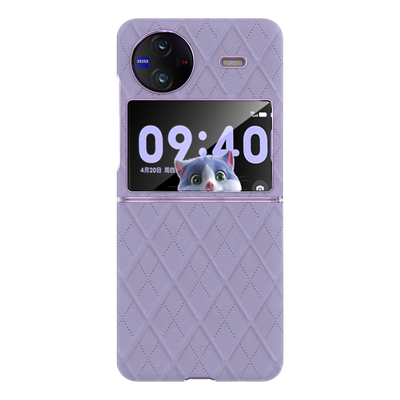 vivoxflip电镀素皮手机壳