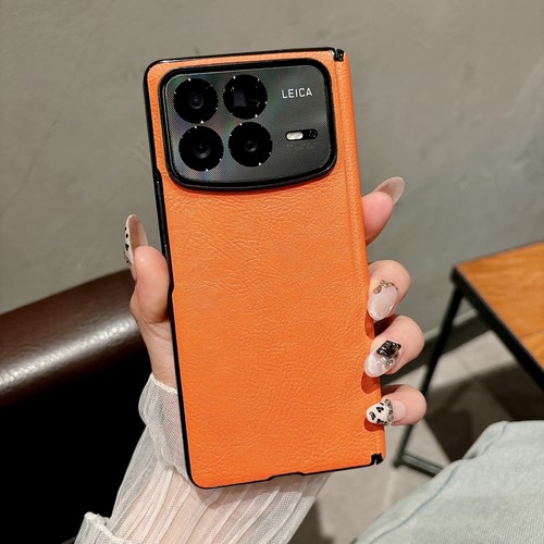 适用小米MiX Fold4手机壳MiXFold3中轴保护套5G折叠屏mlx四代Flod4外壳mixflod3荔枝纹皮革后壳foid4铰链全包