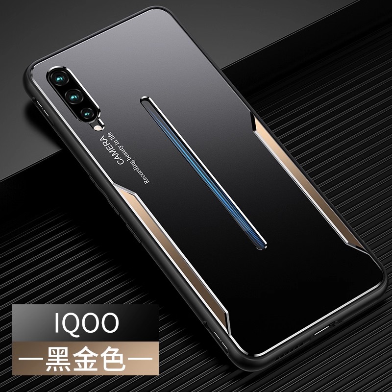 vivoiqoo1手机壳voviiqoo金属iq00一代viv0iqoo盔甲防摔vivoⅰqoo磨砂icoo个性创意v1824a潮牌ipoo全包BA散热