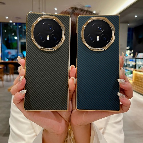 适用华为荣耀Magic V3手机壳新款magicV3保护套V3折叠屏honor电镀碳纤维纹migicv三代maigcv3磨砂mgaicv3外壳