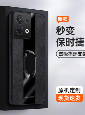 opporeno85g手机壳reno8秒变保时捷opporene8pro+十5g皮纹opp0pp0ren08高端0pporeno新款opρo高颜值0ppo商务