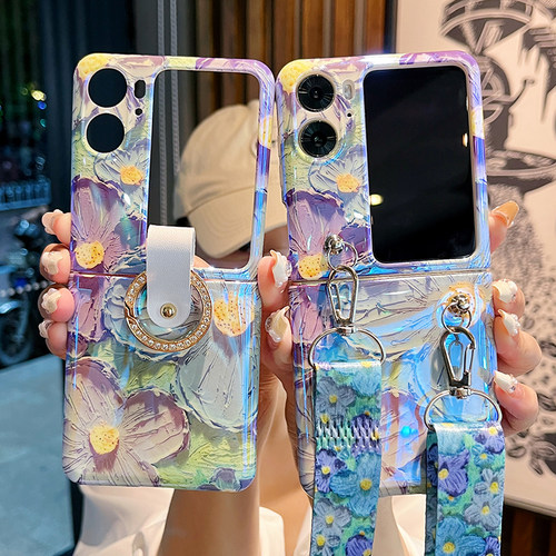 oppofindn2flip油画蓝光手机壳