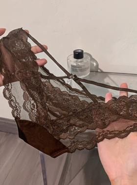 「HS」咖纱丝惑*女士性感勾人蕾丝内裤女2026新款女生三角裤绝美