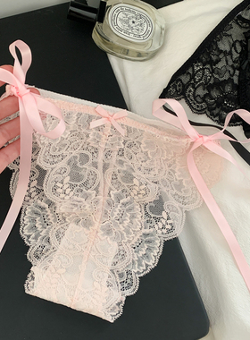女士法式纯欲蕾丝镂空内裤女性感勾人女生高级2026新款三角裤透气