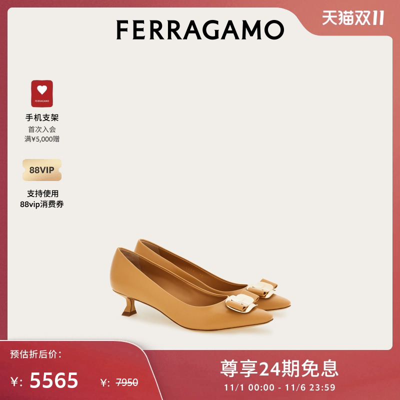 女士新版Vara低跟鞋FERRAGAMO