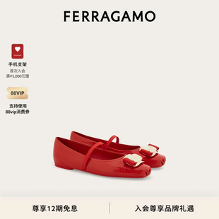 婚鞋 FERRAGAMO菲拉格慕女士Vara芭蕾舞平底鞋 12期免息