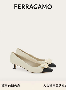 【24期免息】FERRAGAMO菲拉格慕女士新版Vara扣饰高跟鞋