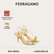 FERRAGAMO菲拉格慕女士水晶玻璃装 新年礼物 饰凉鞋