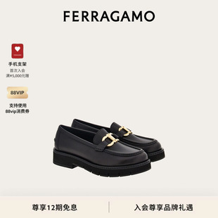 乐福鞋 FERRAGAMO菲拉格慕女士Gancini莫卡辛鞋 12期免息