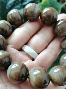 2026收藏臻品天然玛瑙手串新品阜新本地料男款手链大珠子蛇年大吉