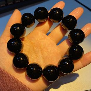 2026琥珀木原木松明子固化红油包浆老料血龙木手串男全透光玉化佛