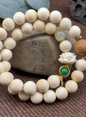 2026金丝竹佛珠108颗多圈单圈手串鱼籽纹鱼子眼佛珠文玩念珠手链
