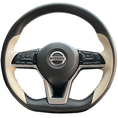 日产专车专用手缝真皮方向盘套