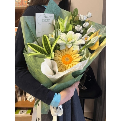 扭扭棒花束diy手工材料包自制向日葵栀子莫奈花园花束送朋友礼物