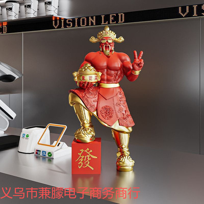 新款肌肉爷摆件客厅办公室礼物前台装饰品开业乔迁