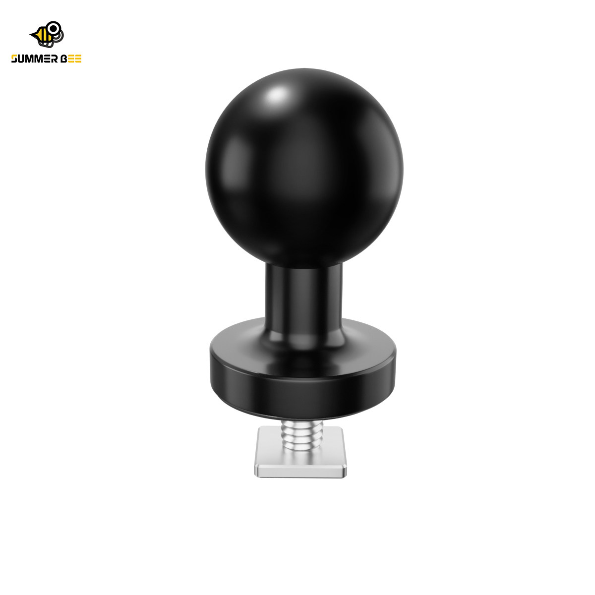 1英寸铝合金滑轨球头支架底座汽车车载轨道球头25mm配件手机支架