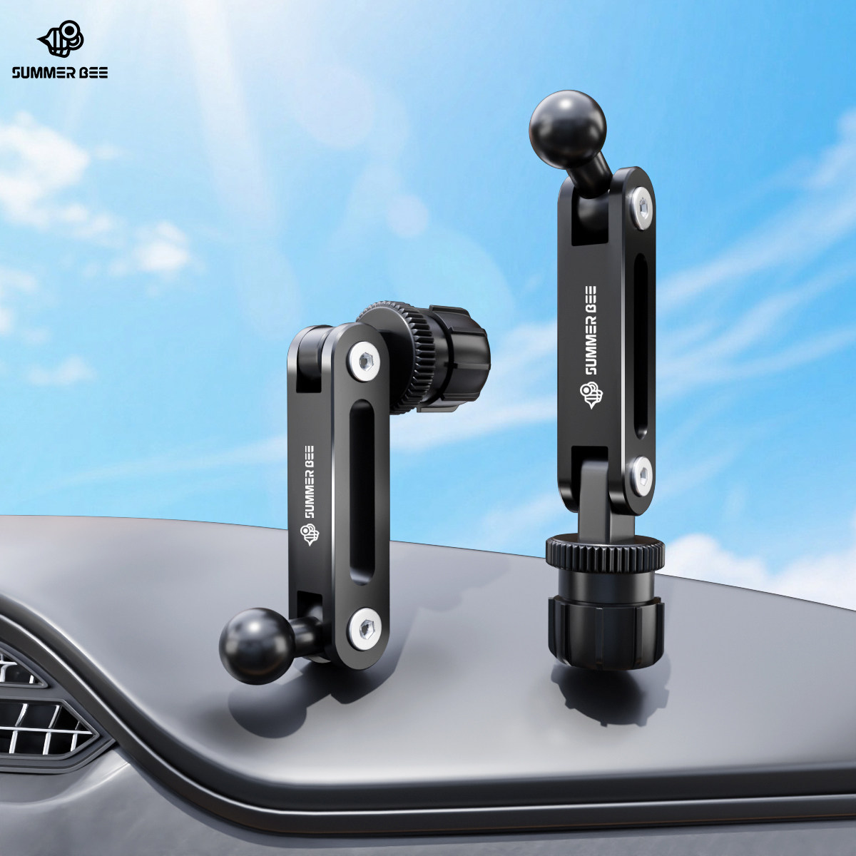 通用汽车出风口手机支架球头转接