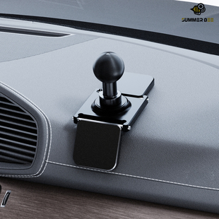 17mm球头配件铝合金车载中控台粘贴底座折叠弯曲25mm手机支架配件