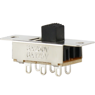 拨动开关单双排直插小微型电源4脚按键滑动3档位6波动按钮波段2档