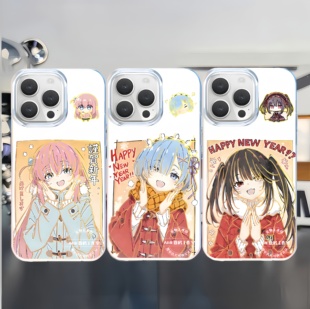 新年手机壳雷姆亚丝娜波奇酱三玖初音适用苹果17iPhone14极光金小米15华为m70红米k80一加ace5二次元iqoo13