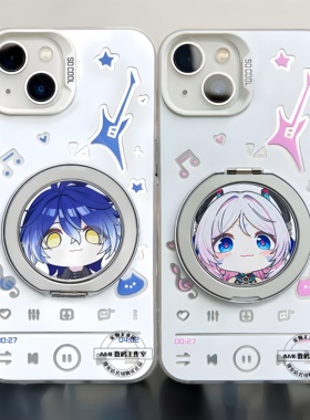 原神手机壳菲林斯茜特菈莉芙宁娜胡桃适用苹果16磁吸彩银支架iphone14小米15红米k80华为m70一加ace5iqoo13