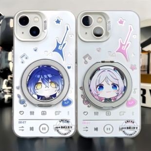 原神手机壳菲林斯茜特菈莉芙宁娜胡桃适用苹果16磁吸彩银支架iphone14小米15红米k80华为m70一加ace5iqoo13