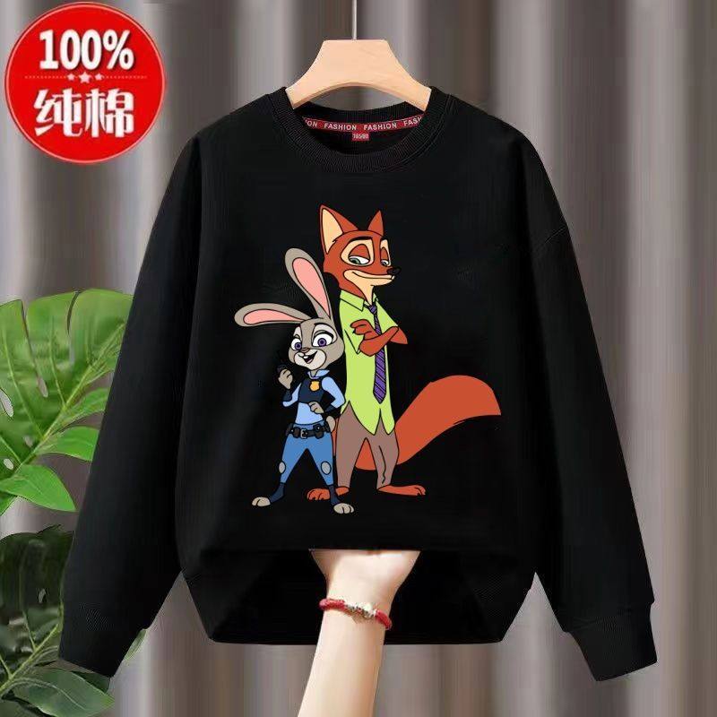 疯狂动物城2儿童卫衣Zootopia学生男童衣服加绒加厚卡通童装上衣