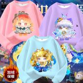 2025新款 蛋仔派对织梦寻星记加绒卫衣秋冬女童命运星使薇纯棉上衣