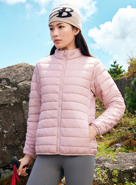 女士秋冬新款无领内衣内胆搭配羊绒大衣轻薄羽绒棉服女短款62121