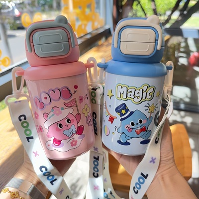 贝十八316不锈钢双饮儿童壶