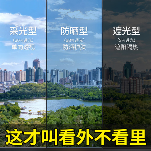 窗户玻璃防窥透光不透明贴膜