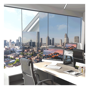 高端玻璃贴纸汽车同款遮光防晒隔热膜单向透视单面透光看外不看里