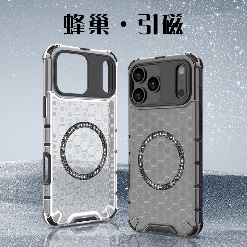 苹果17ProMax手机壳新款带支架iPhone17Air保护壳苹果15Pro气囊防摔15PM后壳14高级男13Pro硅胶plus女款适用