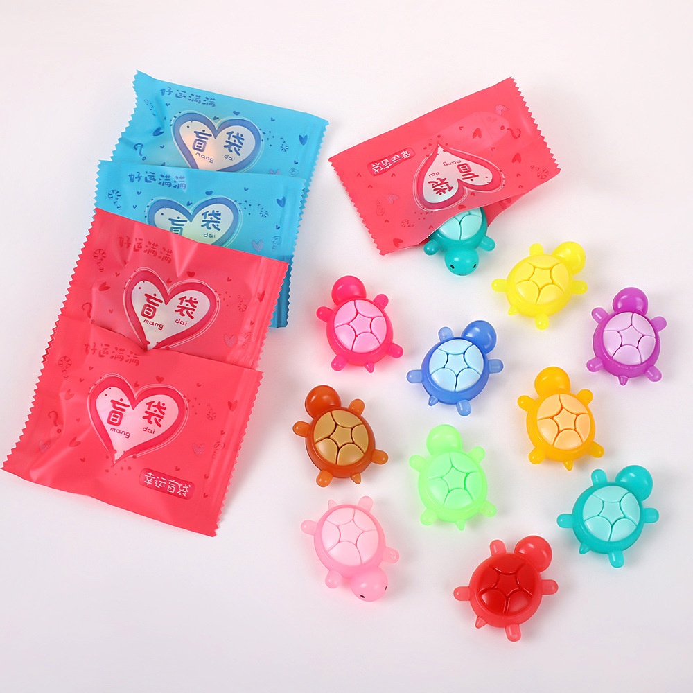 抖音同款迷你夜光小乌龟盲袋海洋发光直播乌龟对对碰盲盒儿童玩具