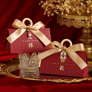 婚庆用品2025新款糖盒结婚喜糖盒子高级感婚礼糖果礼盒包装盒批发
