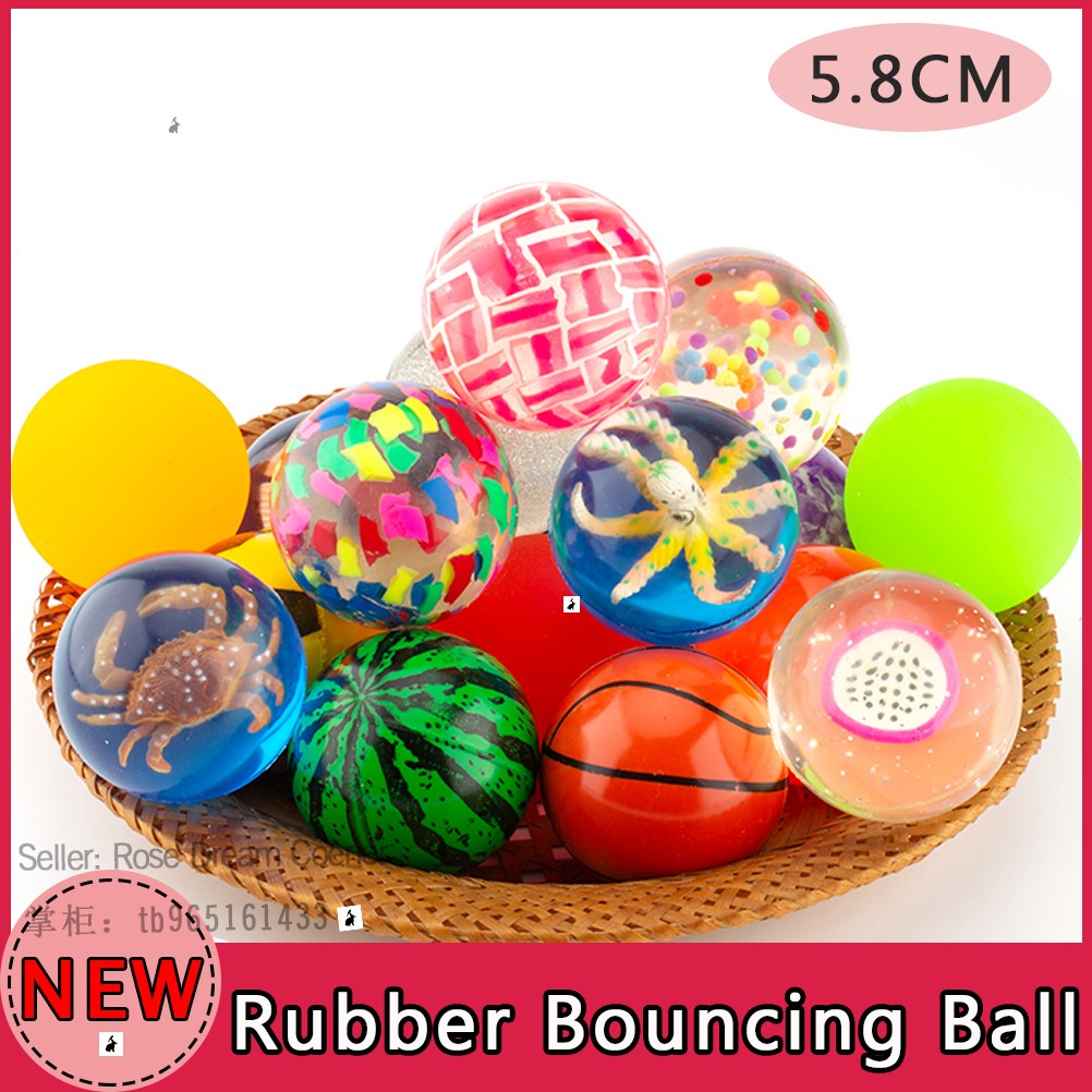 rubber bouncing ball childrens gift toy kids outdoor balls