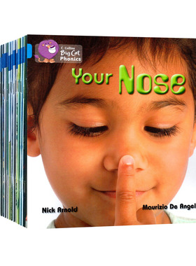 英文原版图书 Big Cat Phoics Blue 大猫自然拼读法4 蓝色套装全14册 4-6岁儿童学习 phonics教材 幼儿园阶段学习读物 带CD