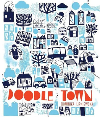 现货 进口英文原版 Doodle Town 涂鸦城 低幼启蒙认知绘本