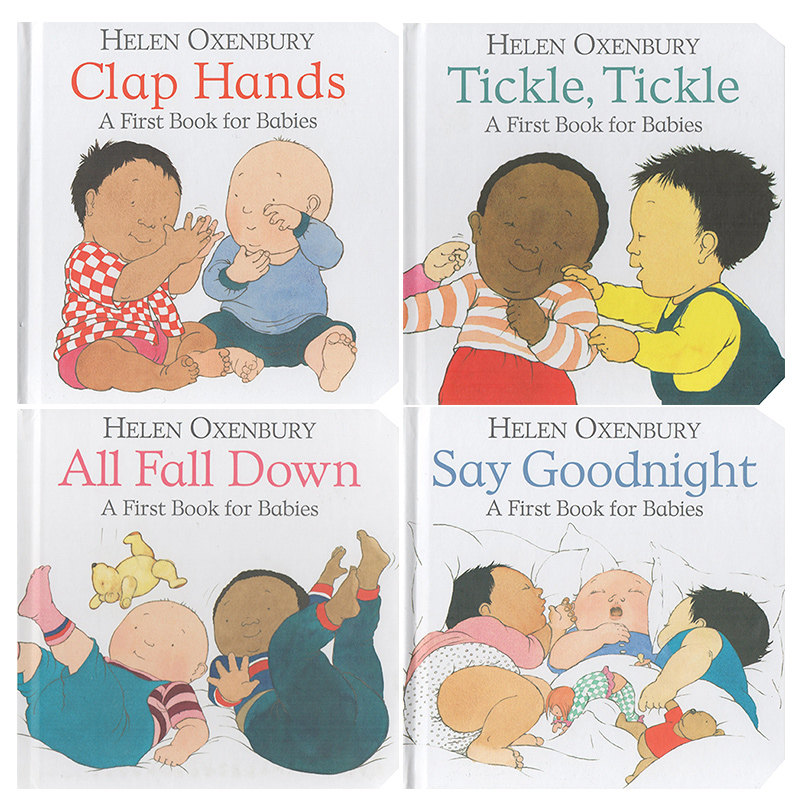 现货 英文原版 All Fall Down/Say Goodnight/Tickle, Tickle/Clap Hands 4册 纸板书 Helen Oxenbury 撕不烂早教启蒙